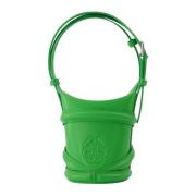 De Curve Mini Bag in groen leer Alexander McQueen , Green , Dames