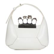 Witte Schoudertas met Swarovski-kristallen Alexander McQueen , White ,...