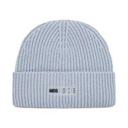 Ic0 Logo Wollen Beanie Alexander McQueen , Purple , Dames