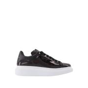 Oversize Leren Sneakers voor Sport Alexander McQueen , Black , Dames