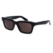 Rock-geïnspireerde vintage zonnebril Alexander McQueen , Black , Unise...