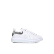 Witte Leren Sneakers Alexander McQueen , White , Heren