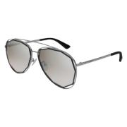 Luxe Indeterminate Zonnebril Mq0175Sa Alexander McQueen , Gray , Dames