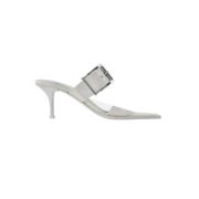 Leren sandalen, Blanc - 9359 New Ivory/Silver Alexander McQueen , Whit...