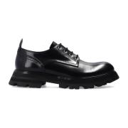 Leren Veterschoenen voor Vrouwen Alexander McQueen , Black , Dames