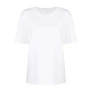 Oversized Logo Katoenen T-shirt Alexander Wang , White , Dames