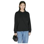 Logo Applique Longsleeve T-Shirt Alexander Wang , Black , Dames