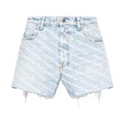 Korte spijkerbroek Alexander Wang , Blue , Dames