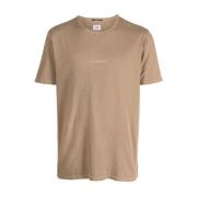 Grijze T-shirt met Logo Print C.p. Company , Brown , Heren