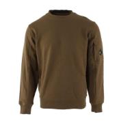 Bruine Diagonale Fleece Sweater voor Heren C.p. Company , Brown , Here...
