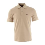 Beige Stretch Piquet Polo voor Heren C.p. Company , Beige , Heren