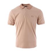 Heren Roze Polo Shirt met Uniek Tacting Piquit Design C.p. Company , P...