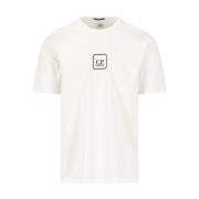 Witte T-shirts en Polos C.p. Company , White , Heren