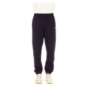 Blauwe Katoenen Sweatpants met Elastische Taille en Zoom C.p. Company ...