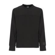 Zwarte katoenen sweatshirt met zijzakken met rits C.p. Company , Black...