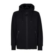 Diagonal Raised Fleece Goggle Hoodie C.p. Company , Black , Heren