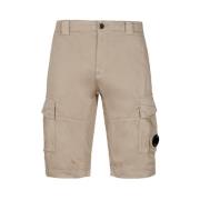 Stretch Sateen Cargo Shorts - Cobblestone Brown C.p. Company , Brown ,...