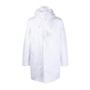 Witte Logo Patch Hoodie Jas C.p. Company , White , Heren