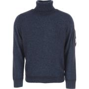 Stijlvolle Gebreide Rollneck Coltrui C.p. Company , Blue , Heren