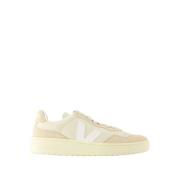 Beige Leren V-90 Sneakers Veja , Beige , Heren