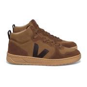 Bruin Zwart Suède Sneakers Vrouwen Veja , Brown , Dames