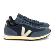 Zwarte Vintage Runner Sneakers met Materialen Veja , Blue , Heren