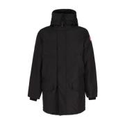 Zwarte donsjas met verstelbare capuchon Canada Goose , Black , Heren