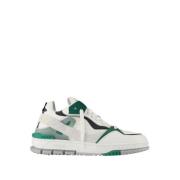 Wit/Groene Leren Sneakers Axel Arigato , Green , Heren