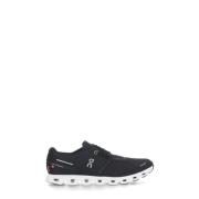Zwarte Sneakers met Contrasterend Logo On Running , Black , Heren