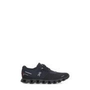 Zwarte Tech Fabric Sneakers On Running , Black , Dames