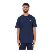Blauw Sport T-shirt voor Heren Adidas Originals , Blue , Heren