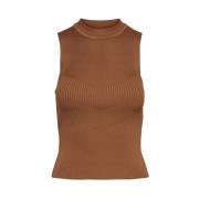 Stijlvolle Top Only , Brown , Dames