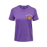 T-Shirt - Klassiek Model Only , Purple , Dames