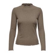 Bruine Gebreide Kleding voor Vrouwen Only , Brown , Dames