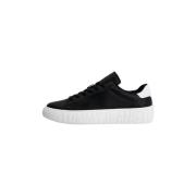 Stijlvolle Sneakers voor Mannen en Vrouwen Tommy Jeans , Black , Heren