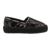 Stijlvolle Espadrilles voor Vrouwen Love Moschino , Black , Dames