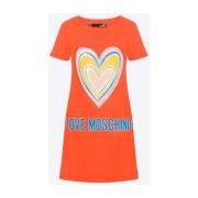T-Shirts Love Moschino , Orange , Dames