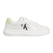 Leren Vetersneakers Calvin Klein Jeans , White , Dames