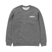 Collage Script Sweat Carhartt Wip , Gray , Heren