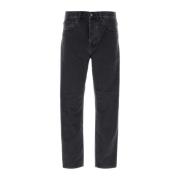 Donkergrijze Denim Newel Pant Jeans Carhartt Wip , Gray , Heren