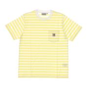 Limoncello/White Zak T-shirt Carhartt Wip , Yellow , Heren