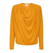 Gedrapeerde Uminagz Blouse - Nu vooruitbestellen! Gestuz , Orange , Da...