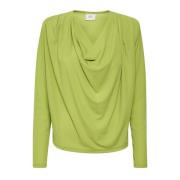 Gedrapeerde Uminagz Blouse - Nu vooruitbestellen Gestuz , Green , Dame...