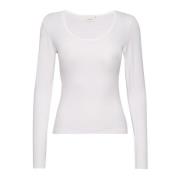 Lange Mouwen Top - Damygz LS TEE Noos Gestuz , White , Dames