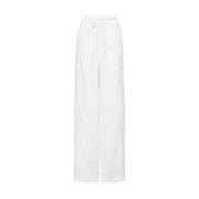 Wide Trousers Faithfull the brand , White , Dames