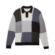Patchwork Pullover Obey , Multicolor , Heren