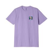 Bedrukt T-shirt Obey , Purple , Heren