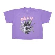 T-Shirts Obey , Purple , Dames