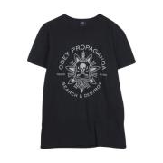 Roze Create T-Shirt - Streetwear Collectie Obey , Black , Heren
