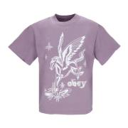 T-Shirts Obey , Purple , Dames